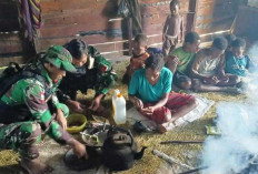 Perkuat Silaturahmi, Satgas Yonif 200/BN Kunjungi Rumah Warga