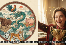 Hoki Meledak! Inilah 5 Shio yang Punya Peluang Emas Sepanjang Hari Ini, 29 November 2025, Siapakah Dia?
