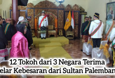 12 Tokoh dari 3 Negara Dianugerahi Gelar Kebesaran dari Sultan Palembang Darussalam