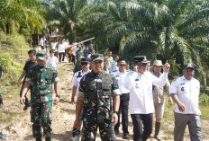 Dandim 0405 Lahat Dampingi Pangdam ll Sriwijaya Tinjau Lokasi Titik Bangunan Batalyon TP Empat Lawang