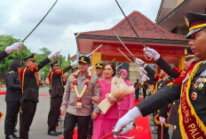 Begini Suasana Upacara Farewell and Welcome Parade di Polrestabes Palembang