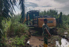 Opla di OKI Banjir, Kodam II/Swj Alihkan Excavator Ke Bandar Jaya