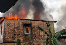 Kebakaran Hebat Melanda Lorong Khotib Palembang, 5 Bedeng dan 1 Rumah Rata dengan Tanah