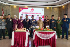 Polres Lahat Gelar Upacara HUT Bhayangkara ke-79 Lanjut Syukuran di Pendopoan Bupati