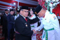 Kukuhkan 64 Anggota Paskibraka, Pj Walikota Palembang Tak Melarang Anggota Kenakan Jilbab 