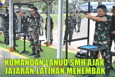 DOR DOR! Jaga Skill Perorangan Prajurit TNI AU, Komandan Lanud SMH Kembali Ajak Jajaran Latihan Menembak