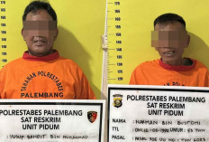 Patroli Dini Hari Polrestabes Palembang Bongkar 2 Pria Bersenjata di Keramasan