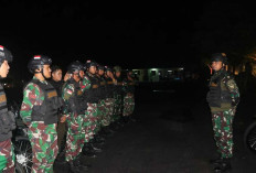 Dandim Bangka Wilayah Kodam II/Swj Pimpin Patroli Bermotor Garnisun Demi Ciptakan Situasi yang Kondusif