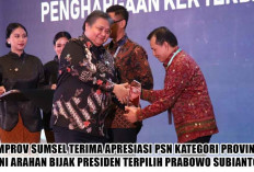 Pemprov Sumsel Terima Apresiasi PSN Kategori Provinsi, ini Arahan Bijak Presiden Terpilih Prabowo Subianto