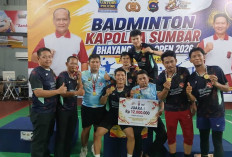 Lima Hari Bertanding di Ranah Minang, Ini Torehan Didapatkan Tim Badminton Polda Sumsel 
