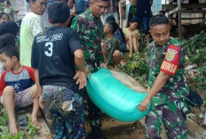 Muratara dilanda banjir, Kodim 0406/Lubuk Linggau Tinjau dan Beri Bantuan Makanan Kepada Korban Banjir
