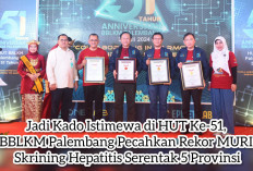 Jadi Kado Istimewa di HUT Ke-51, BBLKM Palembang Pecahkan Rekor MURI Skrining Hepatitis Serentak 5 Provinsi