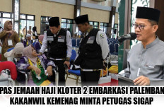 Lepas Jemaah Haji Kloter 2 Embarkasi Palembang, Kakanwil Kemenag Sumsel Minta Petugas Sigap