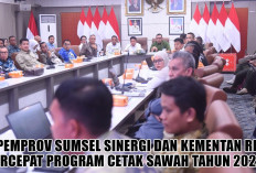 Program Cetak Sawah di Sumsel Ditarget Cepat, Kementan Datangkan Tim Tambahan dari Kalimantan Tengah