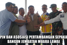 Kolaborasi Pemerintah dan Asosiasi Pertambangan, Akhirnya Jembatan Muara Lawai Dibangun Ulang 