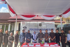 Kejaksaan Negeri Lahat Gelar Pemusnahan Barang Bukti, Berapa Jumlahnya