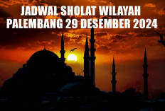 Simak! Jadwal Sholat Wilayah Palembang 29 Desember 2024 Berserta Niat dan Terjemahannya