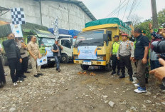 ALHAMDULILLAH, Logistik Pilkada Lahat 2024 Dilepas Tingkat Kecamatan, Ini Penampakannya 