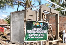 Sasaran Fisik di Desa Lubuk Tampang Ini, Satgas TMMD Kodim Lahat Pasang Rangka Baja Ringan