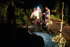 Jalan Penghubung 2 Kecamatan di Ogan Ilir Longsor, Ini Upaya Polsek Rantai Alai