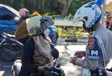 Gelar Razia Kendaraan di Jalan Angkatan 45 Palembang, Ini Hasil Didapatkan Satlantas Polrestabes Palembang