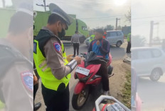 Tingkatkan Ketertiban Lalu Lintas, Satlantas Polres Ogan Ilir Terapkan Tilang Elektronik ETLE Handheld