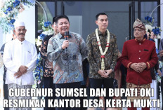 Kantor Desa Kerta Mukti di OKI Dibangun Swadaya Masyarakat, ini Pesan Moral dari Gubernur Herman Deru