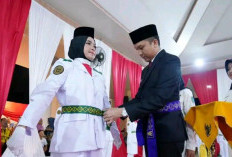 Momen Bersejarah, Bupati Panca Kukuhkan Paskibraka Ogan Ilir