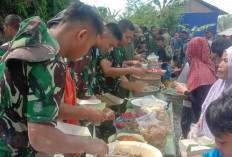 Jaga Kemanunggalan TNI-Rakyat, Satgas TMMD Ikuti Selamatan Mot Banyu.