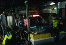 KOMPAK! 3 Babinsa Koramil 405-09 Kota Agung, 2 Bhabinkamtibmas Sambangi Petugas Ronda Malam 