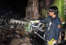 Dua Dump Truk Batu Bara Tabrakan di Jalan Hauling Muratara, Satu Sopir Tewas Terbakar