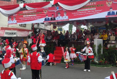 Wow, Ratusan Pelajar Pukau Wabup Lahat dengan Atraksi dan Marching Band, dalam Rangka Ini
