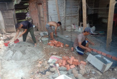 Satu Kesatuan Antara Satgas TMMD 128 dan Warga Rehab RTLH Kodim 0405 Lahat
