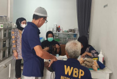 Jaga Kondisi Fisik dan Mental, Rutan Baturaja Lakukan Cek Kesehatan Rutin