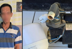 Curi Mesin Pompa Air dan Bola Lampu di Balai Desa, Anggota BPD di Ogan Ilir Ini Ditangkap Polisi