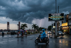 Info Cuaca Palembang 8 April: Hujan Ringan hingga Petir, Suhu Dingin 23 °C Malam Ini