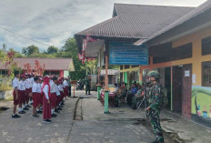 Kegiatan Pengamanan Dilakukan Satgas 141 Aneka Yudha Jaya Prakosa Dalam Ujian Nasional di SD, ini Lokasinya