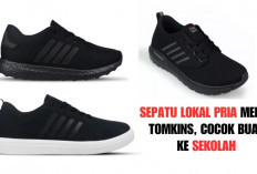 Deretan Sepatu Lokal Pria Merek TOMKINS Paling Populer, Desain Kasual Warna Hitam Buat Sekolah