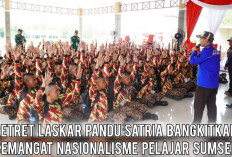 Retret Laskar Pandu Satria, Semangat Nasionalisme Pelajar Sumsel Bangkit dari Bumi Perkemahan Gandus