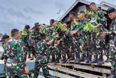 Hijaukan Desa Penutuk, Satgas TMMD ke-127 Kodim Basel Tanam Ratusan Pohon Bersama Warga
