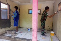 Makin Aesthetic! Satgas TMMD Kodim 0714/Salatiga Sulap Pos Kamling Kab Semarang Jadi Kebanggaan Warga