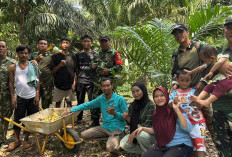 Ada Apa Nih, Pasiter dan Stafter Kodim 0405 Lahat dan Warga Berada Ditengah-tengah Hutan