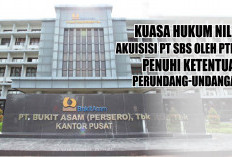 Berkas Kliennya Dilimpahkan, Kuasa Hukum Nilai Akuisisi PT SBS oleh PTBA Penuhi Ketentuan Perundang-Undangan