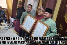 Ratu Dewa dan Prima Salam Teken 9 Point Fakta Integritas Kebudayaan, SMB IV Ajak Masyarakat Jayakan Palembang