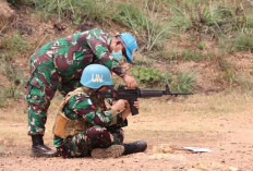 Asah Kemampuan, Personel Satgas Kizi TNI Konga XXXVII-J Latihan Menembak