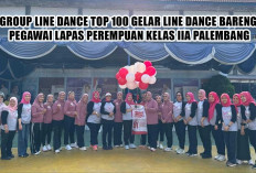 Bergerak Seirama! Line Dance TOP 100 Rangkul Pegawai dan Warga Binaan Lapas Perempuan Palembang