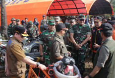 Tinjau Karhutla Provinsi Sumsel, Jenderal Bintang 1 Korem Gapo Dampingi Kunker Kepala BNPB RI