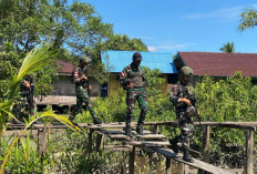 Satgas Yonif 141 Aneka Yudha Jaya Prakosa Lakukan Patroli Keamanan, Ini Lokasinya