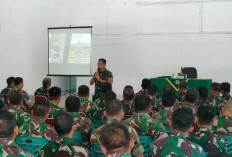 Dandim 0413/Bangka Wilayah Kodam II/Swj Memberikan Jam Komandan Terkait Netralitas TNI Dalam Pemilu 2024