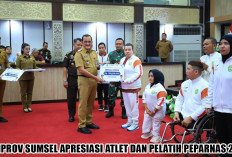 Apresiasi Atlet dan Pelatih PEPARNAS 2024, Pemprov Sumsel Kucurkan Bonus Rp22 Miliar Lebih